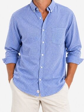 Vineyard Vines Men’s Classic Fit Murray Shirt Medium Blue Sailboat Button Down